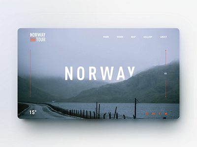 Norway Tour Website art branding clean design flat interface light list minimal portfolio typography ui ux web webdesign website