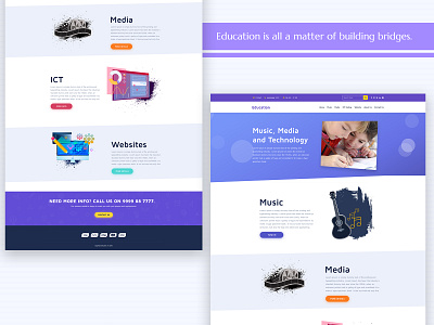 Education Web Platform Design creative design design dribbble education landing page web design website