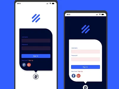 DailyUI 001 login screen app