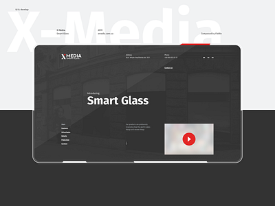 x media adaptive digital flat graphics illustration minimal type typography ui ux vector web website white