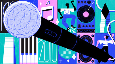 An Illustrated Timeline of Hip Hop in Chicago - Culture Trip chicago colour design editoral editorial editorial illustration music print