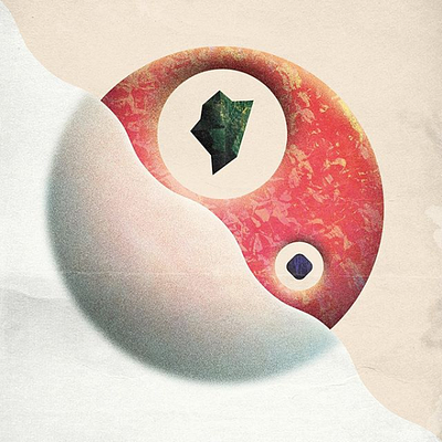 Experiment abstract gem illustration photoshop rock shapes texture wheel