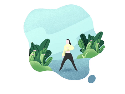 Dance animation animation art clean digital art flat girl illustration illustrator motion design motiongraphics web website