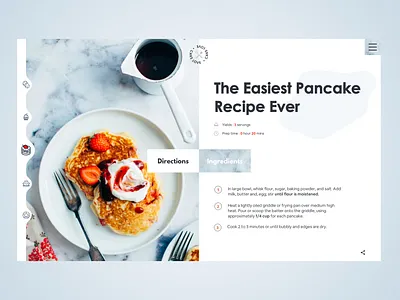 Dessert concept page concept cookies cooking design desserts food homepage landing pancakes sketch ui ux ui