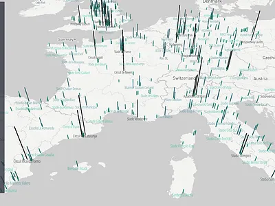 Stadiums in Europe app chart data data analysis data mining data visualisation data visualization data viz dataviz design geographic geography infographics interactive map mapbox maps sports storytelling ux web