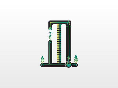 Weird Machine Illustration art colorful colors creative design icon illustration leaf nature rain rainy tree water
