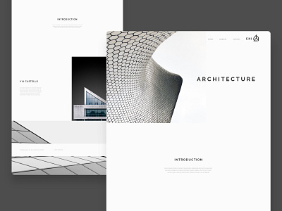 Minimalistic Landing Page Design architecture design grey landing page minimal minimalism minimalistic simplicity ui ux web webdesign website xd