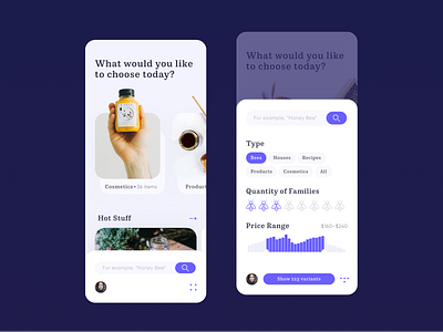 Bees and Honey Mobile App app app design bees clean interface creative design design design studio graphic design honey interaction interface mobile mobile app mobile interaction mobile interface mobile screens ui user experience user interface ux