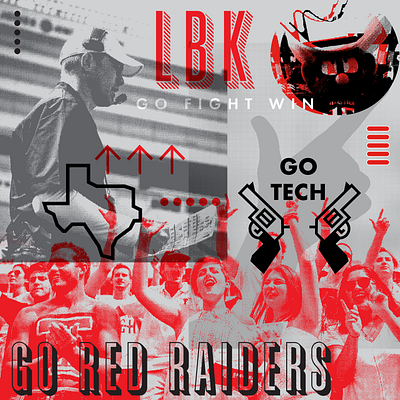 Gameday - Texas Tech - August 30, 2019 design illustration typography vector