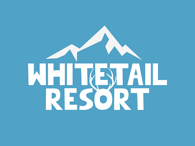 WhiteTail Resort Logo 50daydesignchallenge branding dailylogochallenge dailylogodesign design icon illustration illustrator logo typography