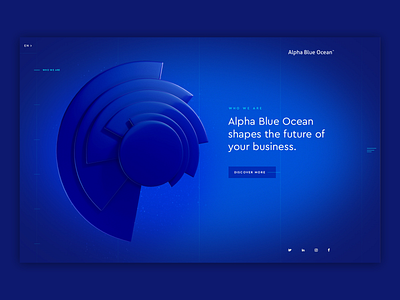 ABO Homepage 3d animation art direction corporate design financial ux design uxui webdesign webgl