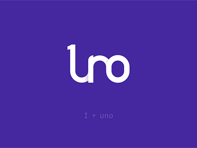 Uno Logotype Concept brand design branding clean design design lettering lettermark logo logodesign logos logotype logotypedesign mark union uno vector