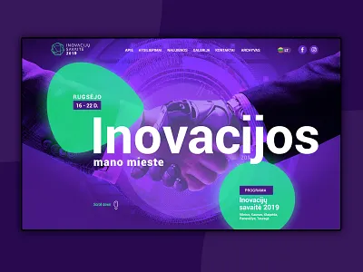 Innovation conference website conference innovation web design webdesign website