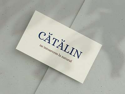 Cătălin Bakery bakery brand branding logo mockup natural romania shop simple tagline typography