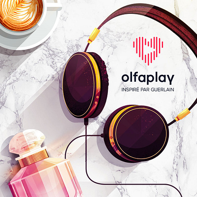 Olfaplay digital editorial feminine folioart illustration maite franchi perfume podcast texture