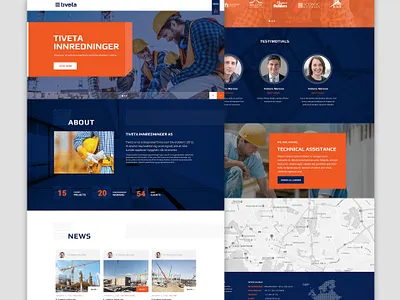 Tiveta construction website construction web design webdesign website