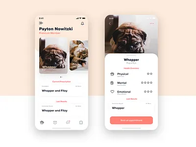 Pet UI Kit iOS adobexd appointment dashboard habits ios app mobile mobile app mobile ui mobile ui design mobile ui kit mobile uiux pet pet care pets reminders ui ui design ui kit ui ux veterinary