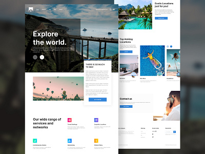 Travel Website design landing page ui ux webdesign website website design