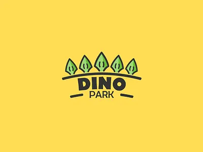Daily logo challenge 35/50, dinosaur amusement park, Dino park! branding challenge daily logo challenge design graphic design icon identity logo logo designer logo maker logo passion new logo simple vector