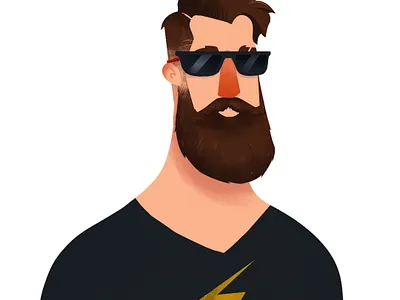 Hipster Life art character illustration vector wacom