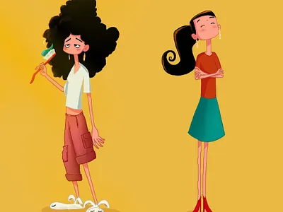 7 AM and 10 AM art character illustration photoshop