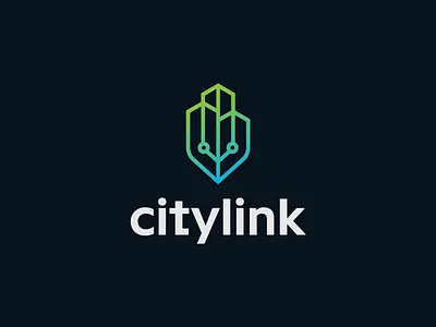 Citylink app branding design illustrator logo logotype mark symbol tech typography