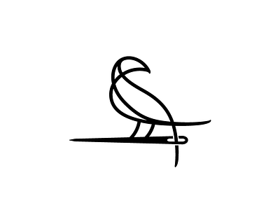 The Raggery bird branding design illustrator logo logotype mark symbols