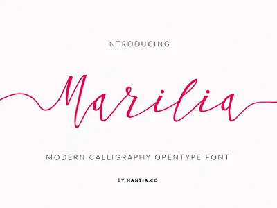 Greek Script Font Modern Calligraphy Marilia brushed font greek font handwritten font nantiaco fonts