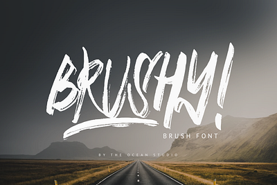 BRUSHY! branding brush font brush fonts brush lettering font font awesome font design