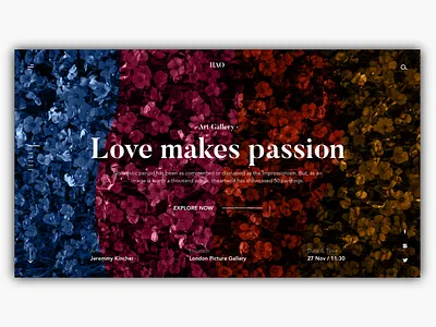 Art / Seasons art clean clean design clean ui design dribbble flowers gallery landing page landingpage love onepage ui ux web welcome welcome shot