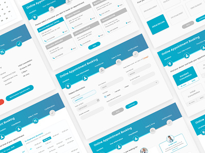 Online Doctor Appointment app appointment booking colour colours confirmation design doctor filter flat inspiration patients search tab ui user friendly userflow ux web