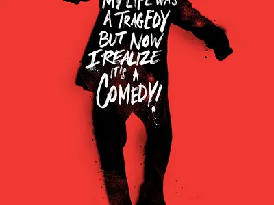 Joker- Alternative Movie Poster (Typography Style) alternative movie poster graphic graphic design graphic design graphicdesign graphics joker movie movie art movie poster movies quote quotes the commas typeface typo typogaphy typographic typography typography art