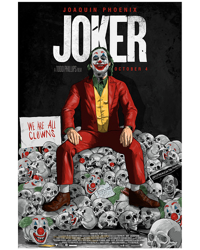 Joker- Alternative Movie Poster (Digital Art) alternative alternative movie poster dc comics dccomics design digital digital art digital illustration digital painting film film poster films joker marketing agency movie movie art movie poster movies rahul jha the commas