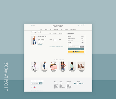 UI Daily #002 Checkout Page design ui ui challenge ui daily ux web website