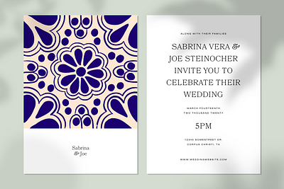 Wedding Invitation invitation mexican save the date talavera wedding wedding invitation