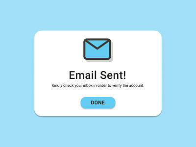 Account verification overlay branding dailyui email figma interface minimal overlay popup prototype ui uidesign ux uxdesign