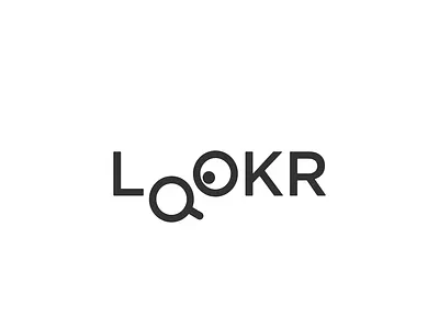 Lookr eye glasses icon illustration logo magnifying glass reading