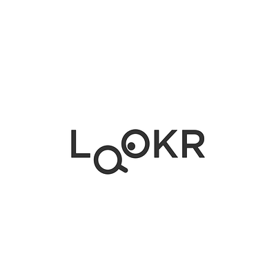 Lookr eye glasses icon illustration logo magnifying glass reading