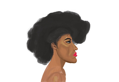 afro woman african design draw nigeria photoshop woman