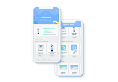 Brushly App app health healthtech medical rewards teeth toothbrush ui