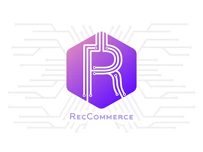 Logo Design: RecCommerce ai branding design logo sketch vector
