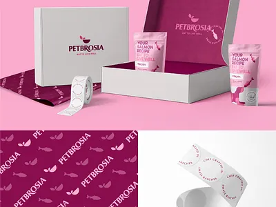 Petbrosia rebrand and packaging branding design graphic design illustration logo design typography