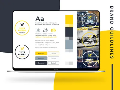 Brand Guidelines ━ Tots brand guidelines brand identity branding color palette graphic design identity logo logotype mockup style tile typography visual identity