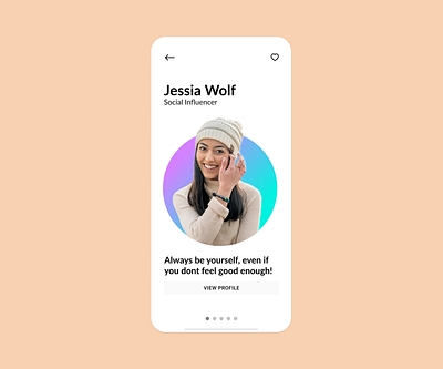 User Profile - Mobile app design figma flat icon typography ui ux web website