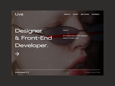 Homepage concept aftereffects animation cyber cyberpunk distortion effect fashion future glitch interface magazine portfolio robotic transition ui ux website