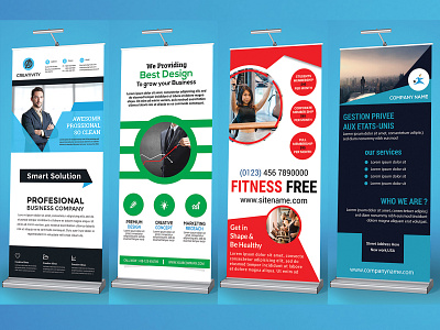 RULL UP BANNER 2 branding business business card business card design business card template business flyer business flyer design card design design flyer