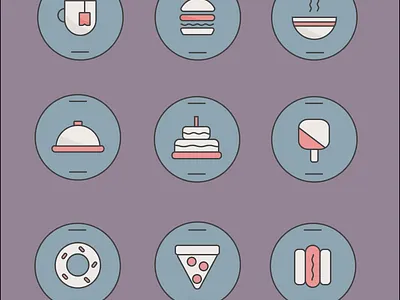 Food Icons design food icon illustrator vector