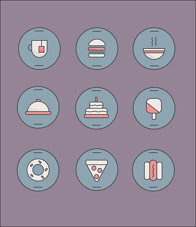 Food Icons design food icon illustrator vector