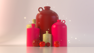 How do you like them apples? 3dmodel apples c4d ceramics cider cinema4d jugs redshift