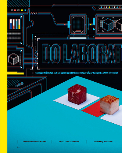 Galileu Magazine 3d futuristic line ui